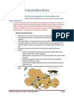 Evolution of Australian Biota