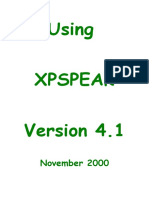 Xpspeak Manual