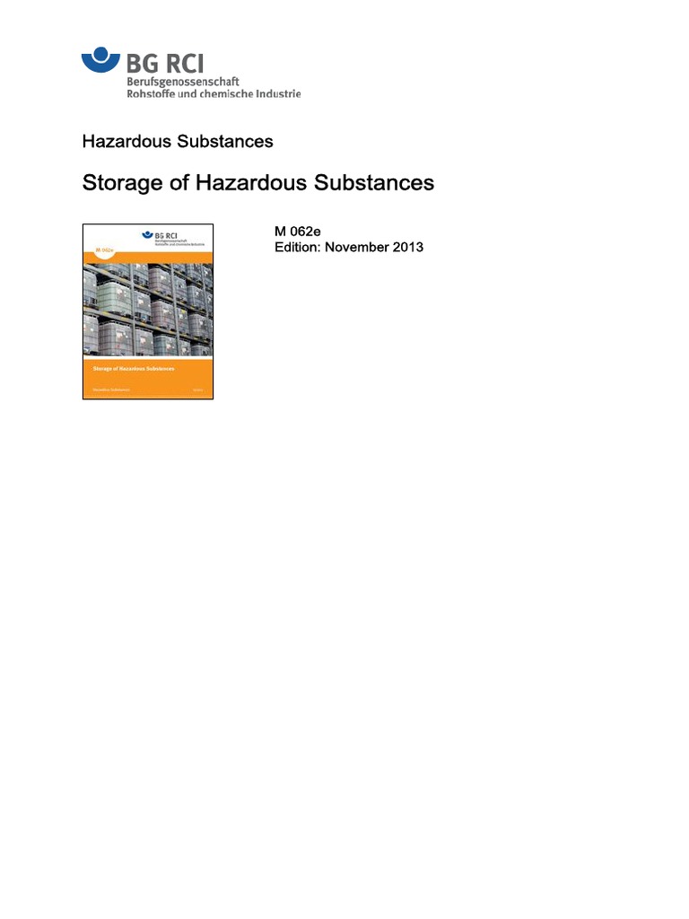 M062 Code Of Practice Storage Of Hazardous Substances Dangerous Goods Personal Protective Equipment