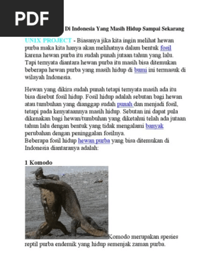 Hewan Purba Docx