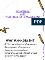 Principles AND Practices of Management