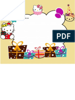 Hello Kitty 2nd Birthday Invitation Template