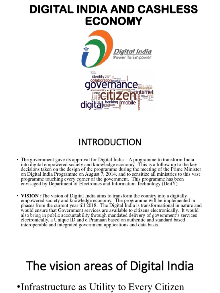 Digital India: Transition to Cashless Economy | PDF | Indian Black ...