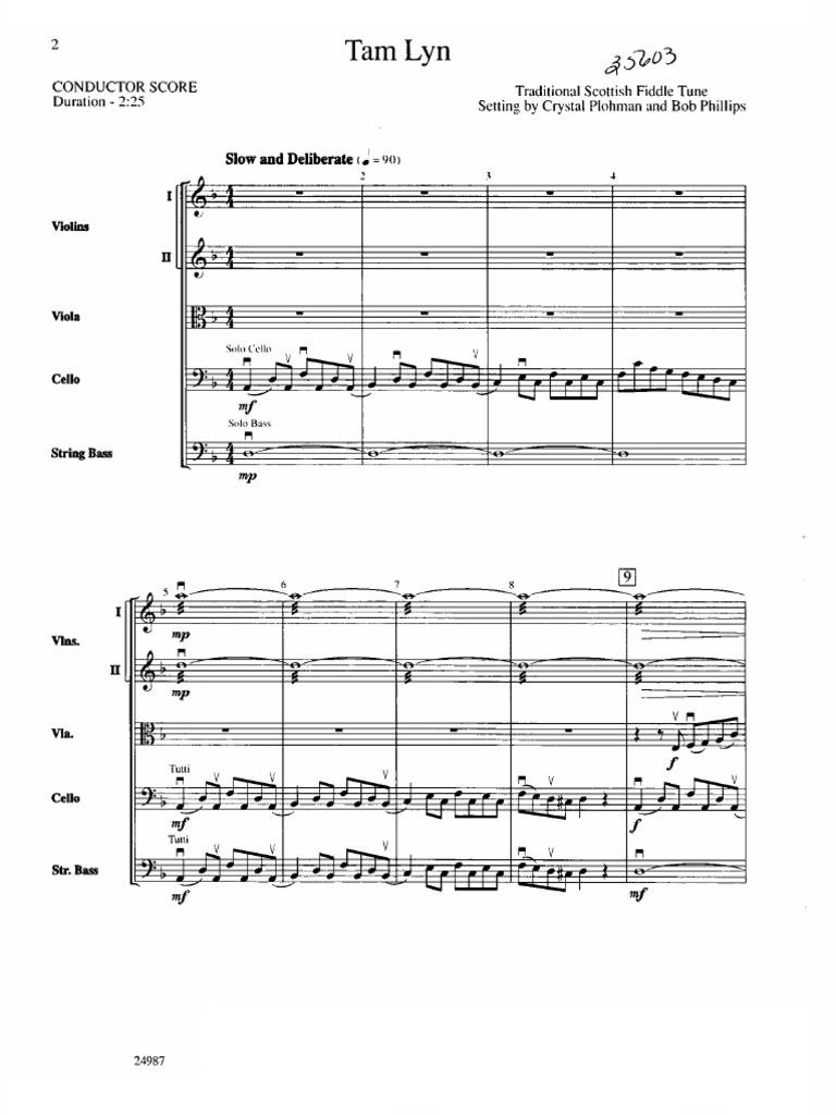 Tam Lyn Score | PDF