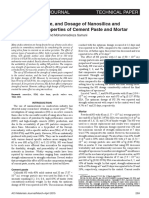 Effect of Type, Size, and Dosage of Nanosilica and Microsilica On Properties of Cement Paste and Mortar