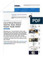 Cara Kerja Dinamo Starter Atau Motor Stater Pada Mobil HTML