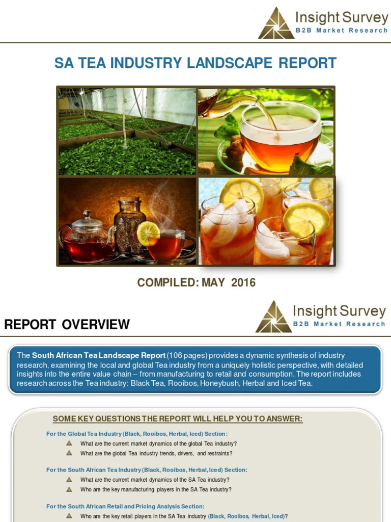 Tea Report Brochure (3 June 2016) | PDF | Tea | Hot Drinks