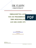 1420-Presseberichte Über Griechenland 1971