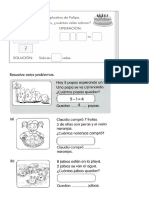 Problemas Matemática de Sumas y Restas