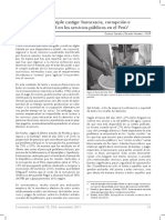 Lectura No. 04 Doble A Triple Castigo Burocracia, Corrupción e Inequidad en Los Servicios Públicos en El Perú