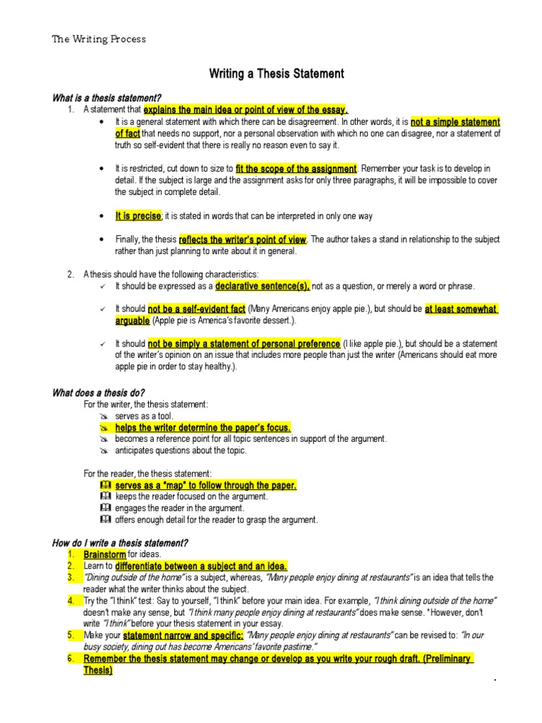 What Is A Thesis Statement Teacher PDF To Kill A Mockingbird