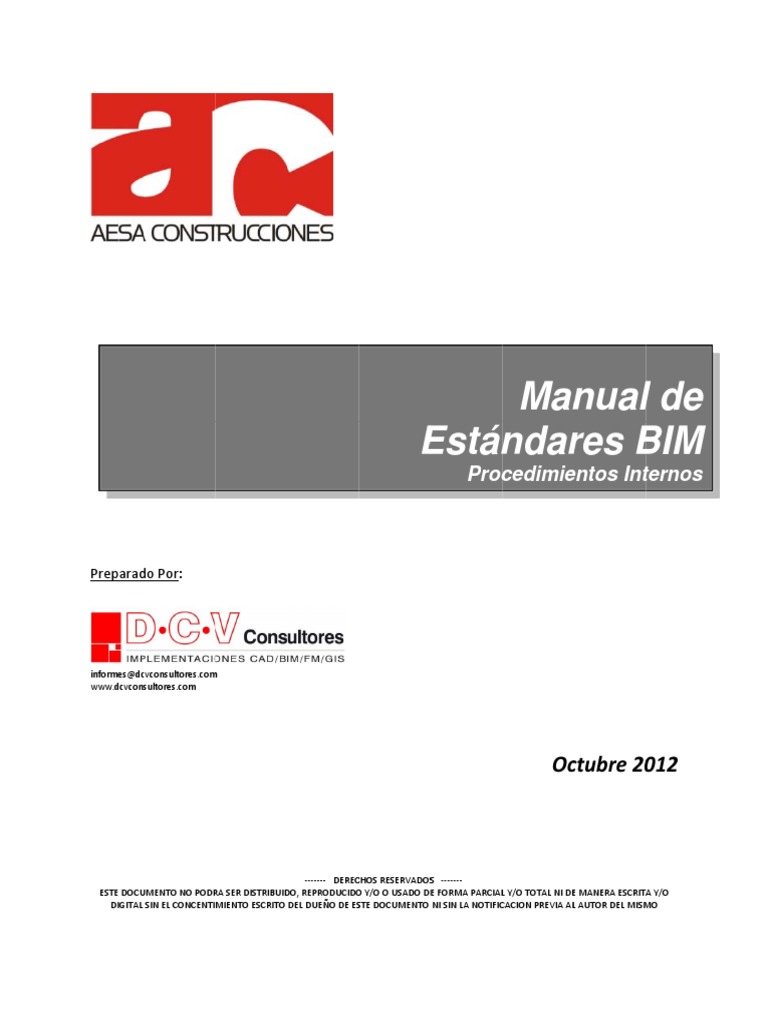 Manual de Estándares BIM Aesa | PDF | Autodesk Revit | Archivo de ...
