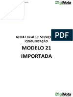 Manual Operacional Do Sistema DigiNota - Modelo 21 e 22 - IMPORTADA