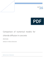 Comparison of Numerical Models For Chloride Diffusion in Concrete