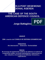 Battaglino. Defence in A Post Hegemonic Regional Agenda