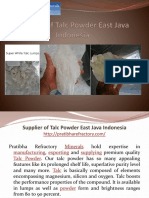Supplier of Talc Powder East Java Indonesia