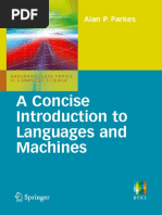 Alan P. Parkes - A Concise Introduction To Languages and Machines