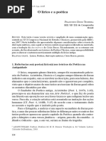 O Lirico e a poética. Francisco Diniz Texeira