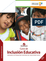 3. Curso de Inclusión Educativa