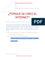 Porque Se Creo El Internet