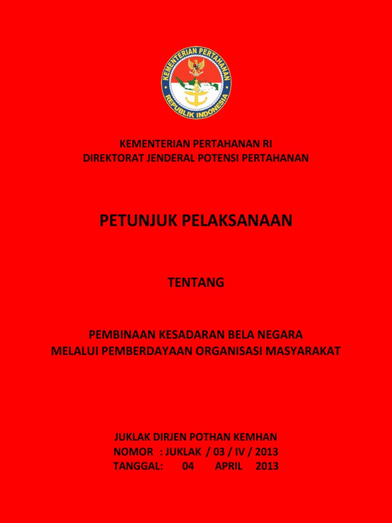 Hasil gambar untuk pedoman pembinaan kesadaran bela negara