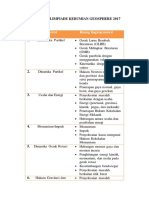 Kisi Kisi Olimpiade Kebumian Geosphere 2017