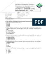 Soal Uts Sejarah (M) Kls X Ganjil Aris 2017 New