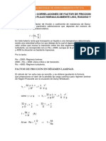 Investigar Las Correlaciones de Factor de Friccion Ya Sea para Un Flujo Hidraulicamente Liso