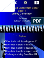 Risk Based Supervision Under Basel II Jeffrey Carmichael