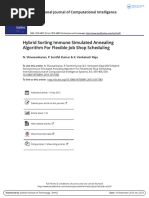 Hybrid Sorting Immune Simulated Annealing Algorithm For Flexible Job Shop Scheduling