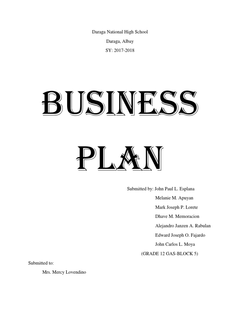Business Plan | PDF | Peanuts | Entrepreneurship