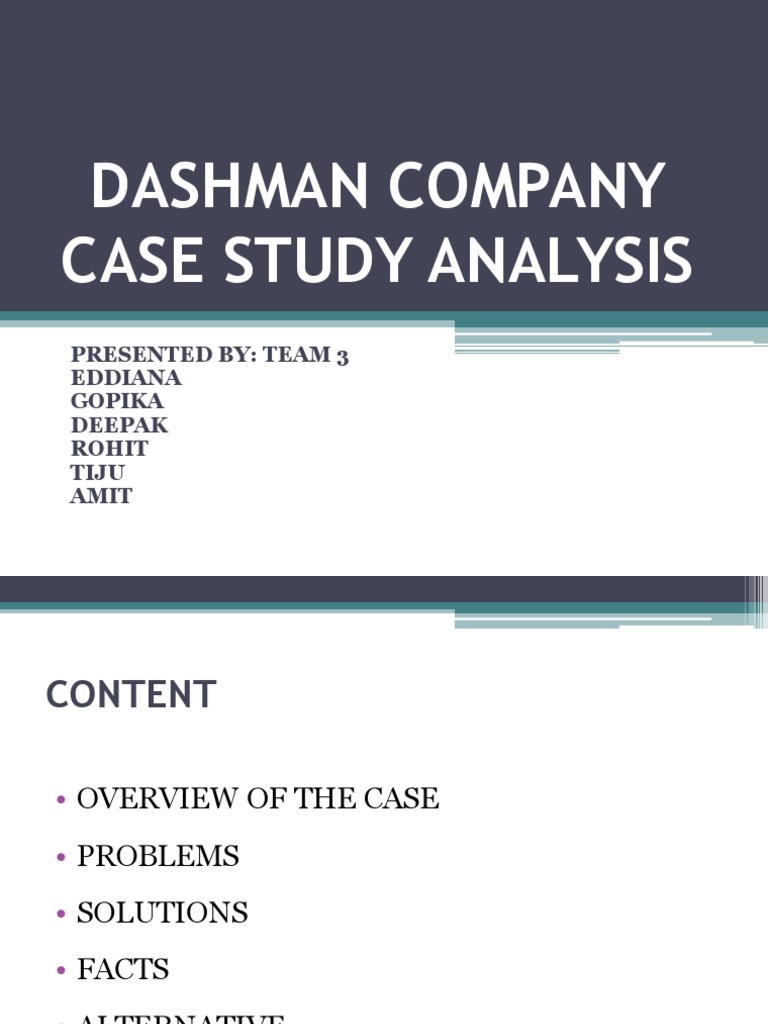 dashman company case study