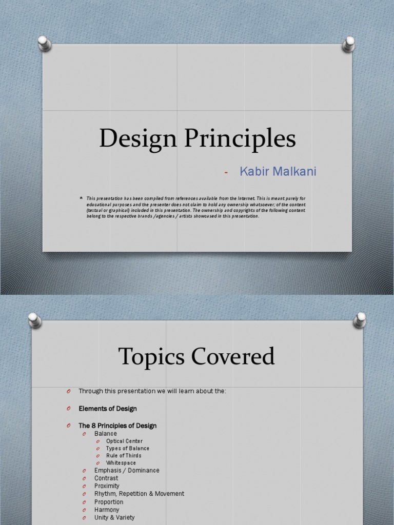 Design Principles | PDF | Composition (Visual Arts) | Rhythm