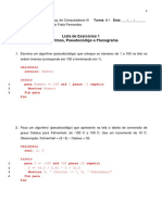 Lista - 01 - Solucoes PDF