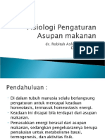 Fisiologi Pengaturan Asupan Makanan, Kuliah 1 Mei 2013