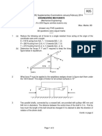 Engineering Mechanics Supplementary Exams January/February 2014 Code R5100305