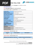 SiteMinder Trial Form - Yuniati Sri