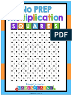 Multiplication Squares Game R PDF