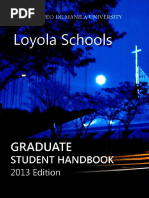 ADMU Graduate Student Handbook 2013 PDF