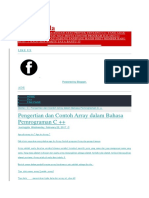 Kucing Gila: Pengertian Dan Contoh Array Dalam Bahasa Pemrograman C ++