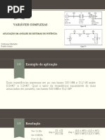 Aplicação de Variaveis Complexas Na Engeharia Elétrica