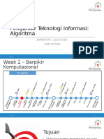 (PE 2104) - Week2 - Berpikir Komputasional