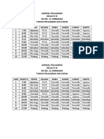 JADWAL PELAJARAN