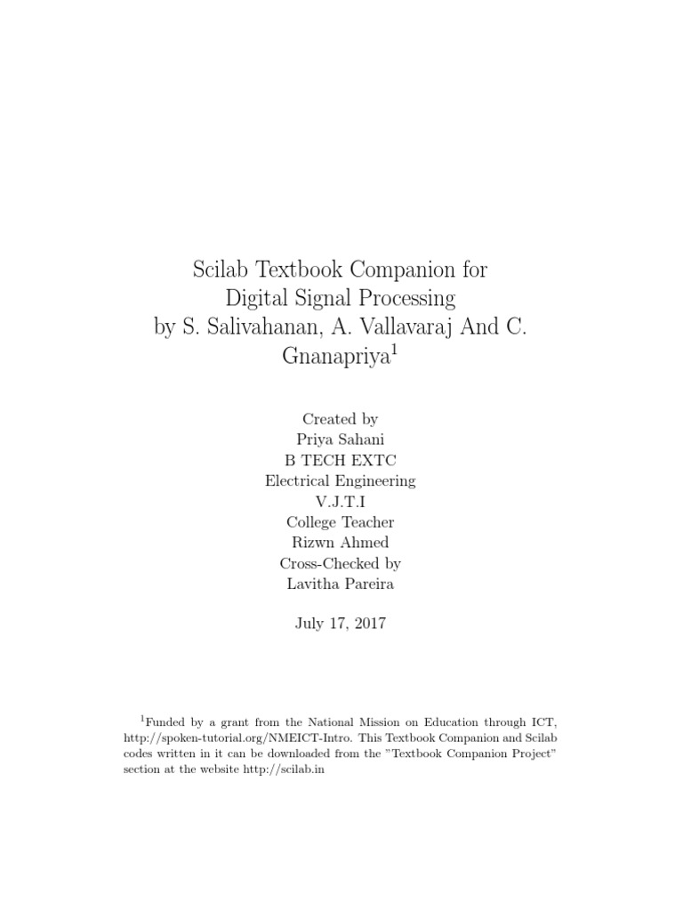 Digital Signal Processing S. Salivahanan, A. Vallavaraj and C
