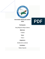 Analisis de La Conducta Tarea 1