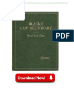Black's Law Dictionary, Definitions of The Terms and Phrases of American and English Jurisprudence, Ancient and Modern (Revised Fourth Edition) PDF Download