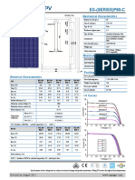 Carte Tehnica Panou Fotovoltaic Cu Celule Policristaline Eging 250 W