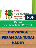 3. Posyandu, Peran & Tugas Kader