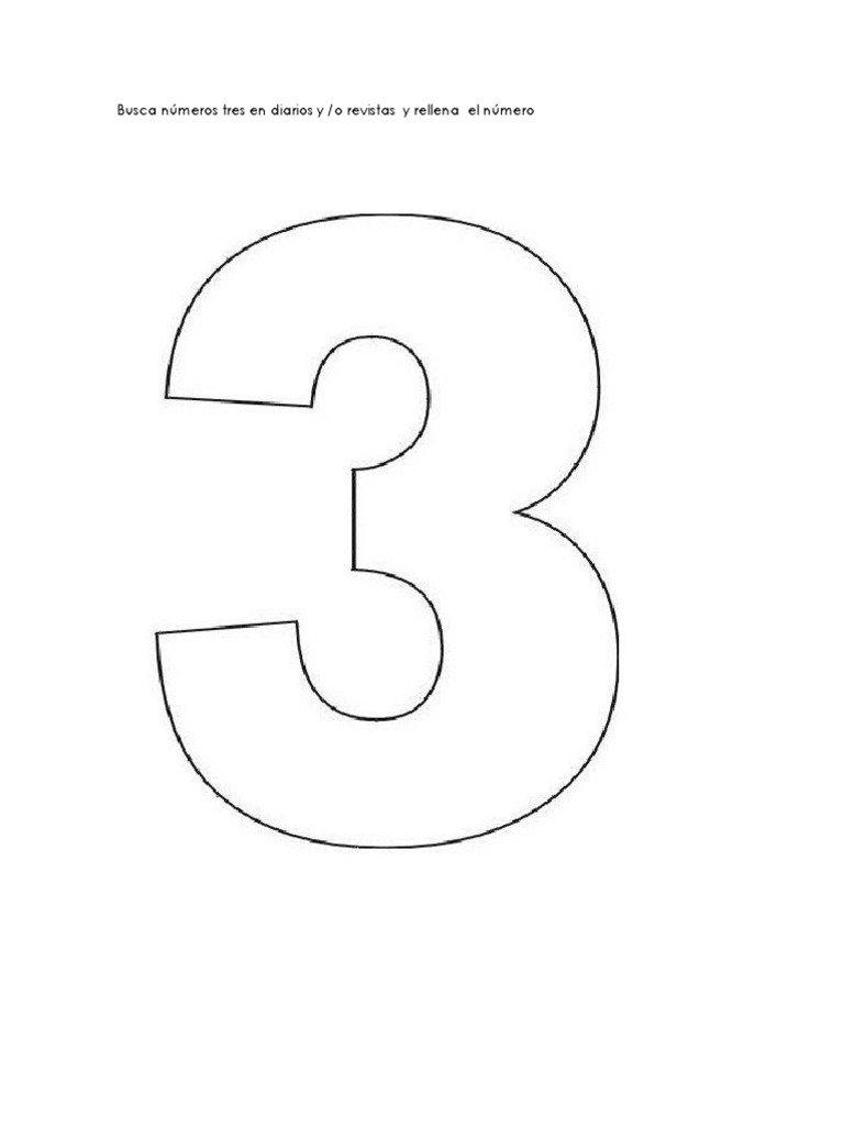 NUMERO 3 Pre Kinder | PDF