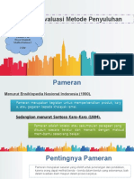 Presentasi Kel 10 - Pameran, Evaluasi Metode Penyuluhan 